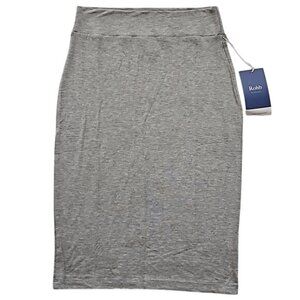 Rohb by Joyce Azria Pencil Tube Skirt Size XS New Gray Business Casual Comfort